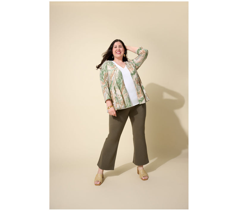 Wicked by Women With Control Regular La Petite Bell Crop Pants — View 7