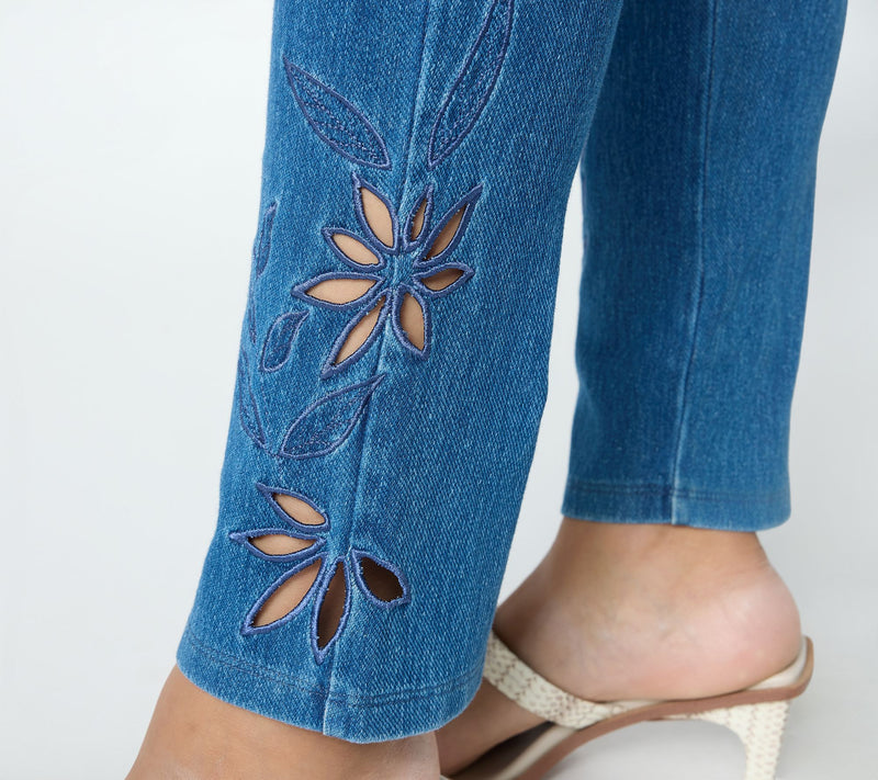 Women with Control Regular Prime Stretch Denim Ankle Jeans — View 6