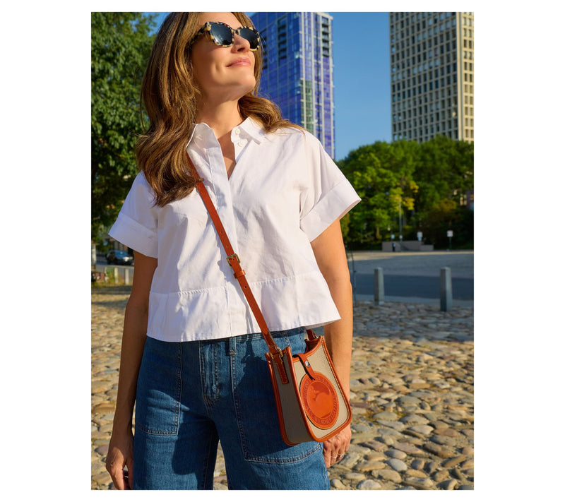 Dooney & Bourke Leather Heritage Duck Mini Messenger Crossbody — View 5