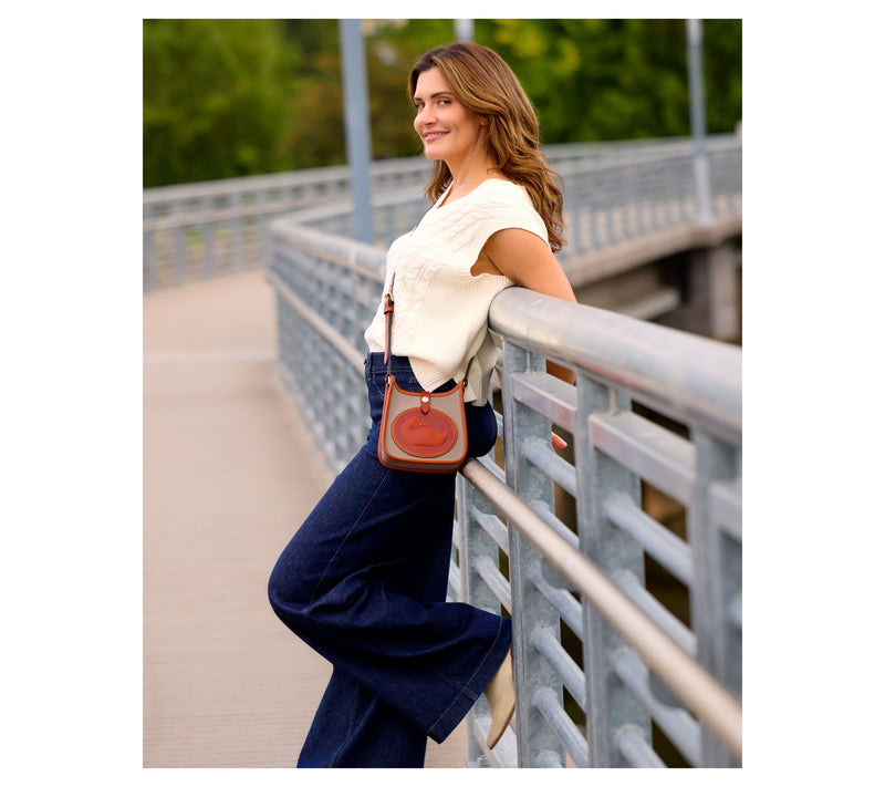 Dooney & Bourke Leather Heritage Duck Mini Messenger Crossbody — View 7
