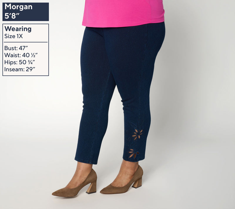 Women with Control Tall Prime Stretch Denim Ankle Jeans — View 2