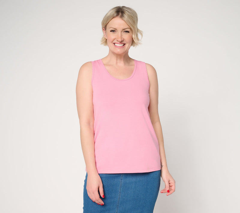 Ree by the Pioneer Woman Essentials Cotton Modal Knit Tank Top — Main view