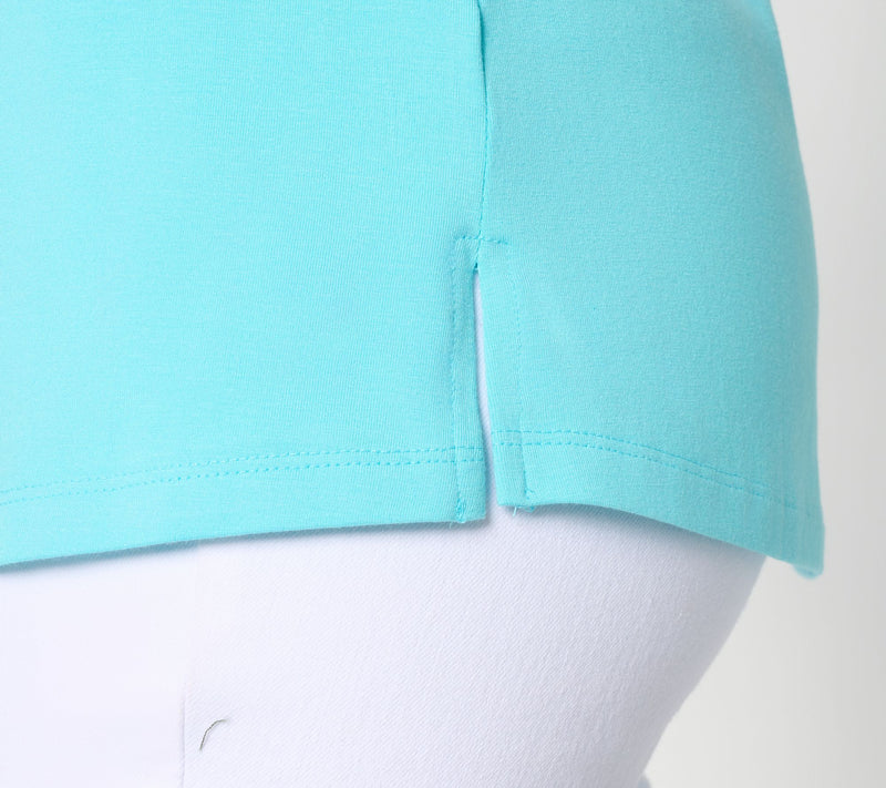 Belle by Kim Gravel Primabelle Knit Victory V-Neck Top — View 8