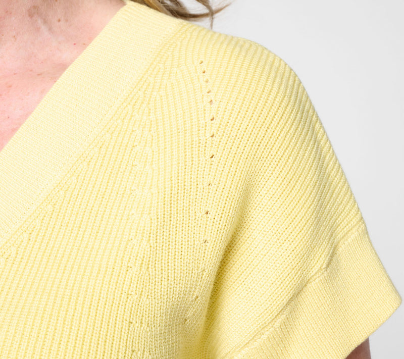 Belle by Kim Gravel Skinny Shaker V-Neck Dolman Sleeve Sweater — View 6