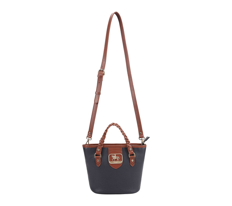 Paul Costelloe Dressage Leather Gymkhana Bucket Bag with Strap — View 4