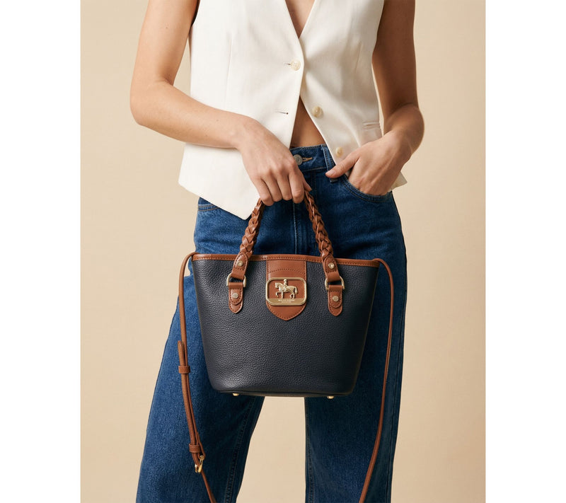 Paul Costelloe Dressage Leather Gymkhana Bucket Bag with Strap — View 6