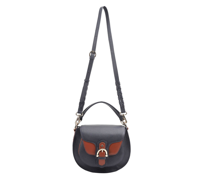 Paul Costelloe Dressage Leather Saddle Bag with Crossbody Strap — View 12
