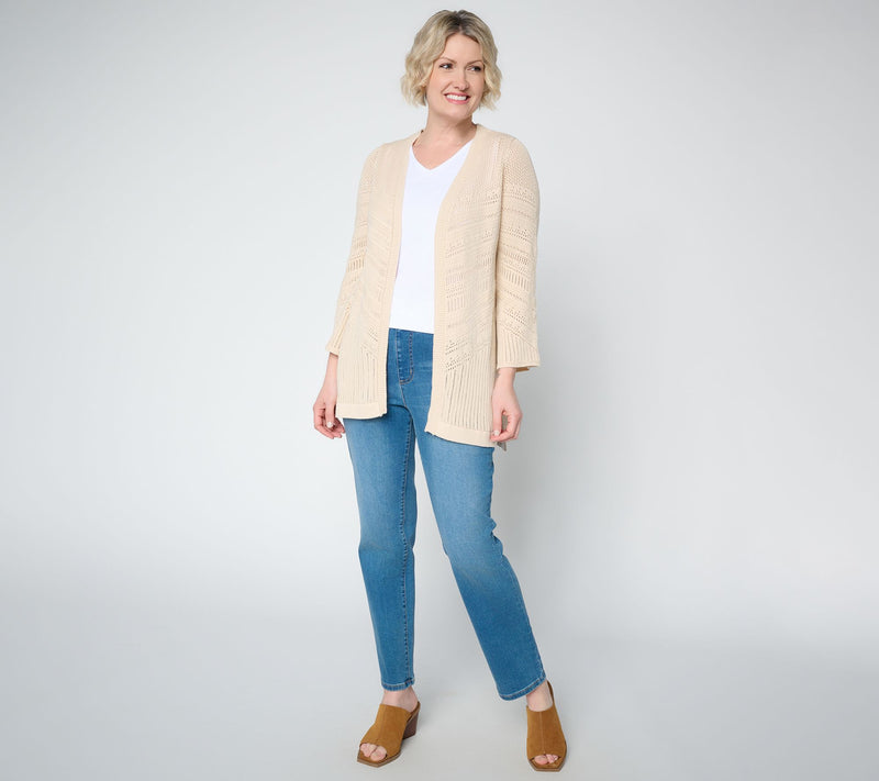 Ree by The Pioneer Woman Open Front Pointelle Cardigan — View 6