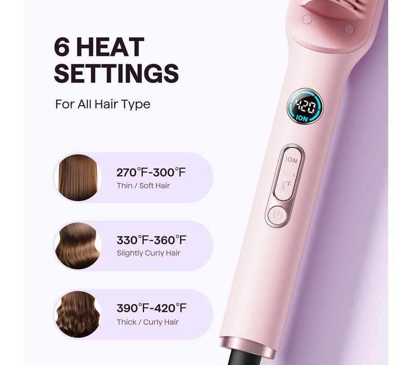 Wavytalk Sleek Sweep Ionic Straightener Brush — View 5