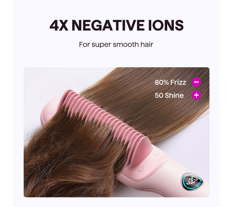Wavytalk Sleek Sweep Ionic Straightener Brush — View 7