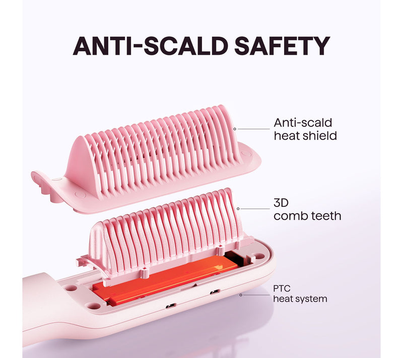 Wavytalk Sleek Sweep Ionic Straightener Brush — View 6