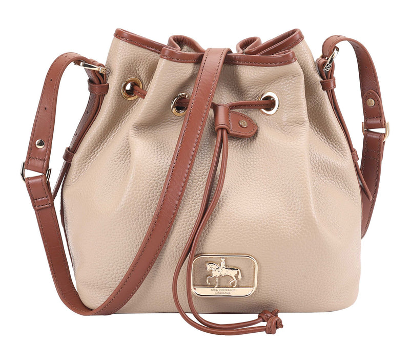 Paul Costelloe Dressage Leather Gymkhana Ruched Bucket Bag — View 13