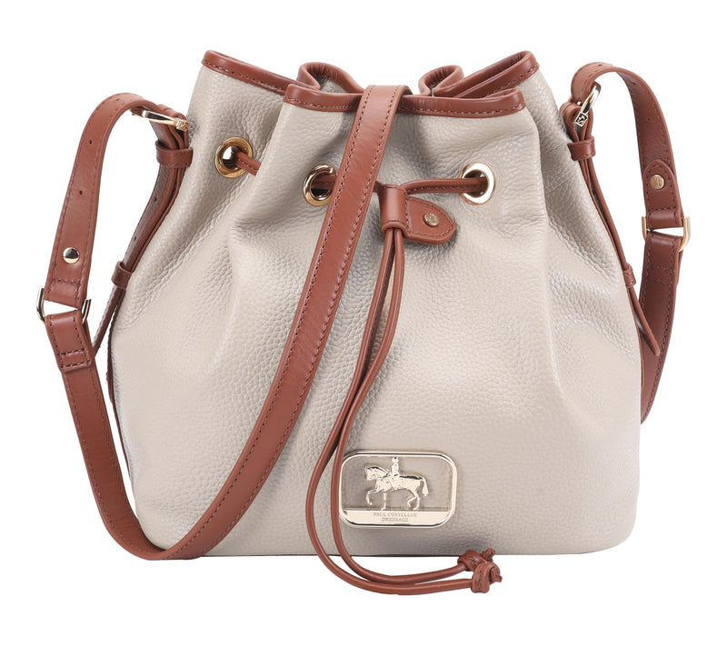 Paul Costelloe Dressage Leather Gymkhana Ruched Bucket Bag — View 14