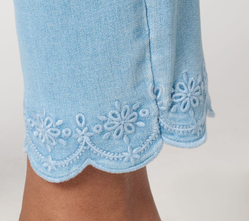 Ree by the Pioneer Woman Regular Indigo Scallop Hem Ankle Jeans — View 8