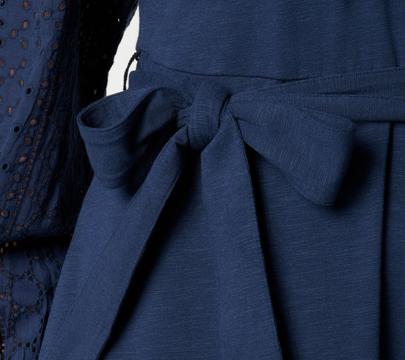 Ree by The Pioneer Woman Slub Jersey Eyelet Detail Knit Midi Dress — View 7