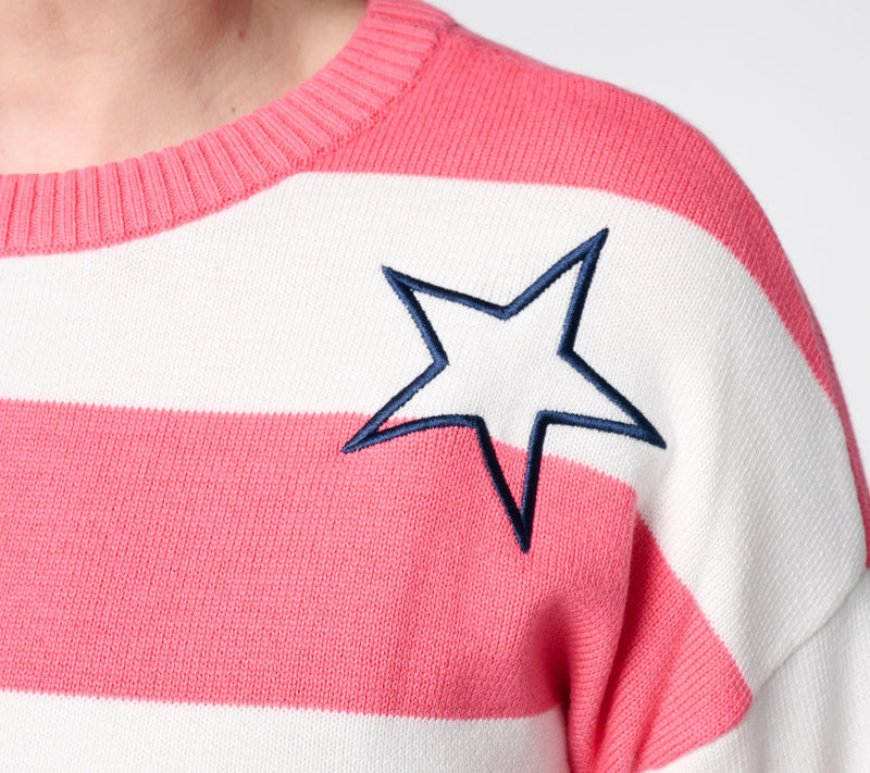 Liberty Belles by Kim Gravel Stars and Stripes Summer Sweater — View 6