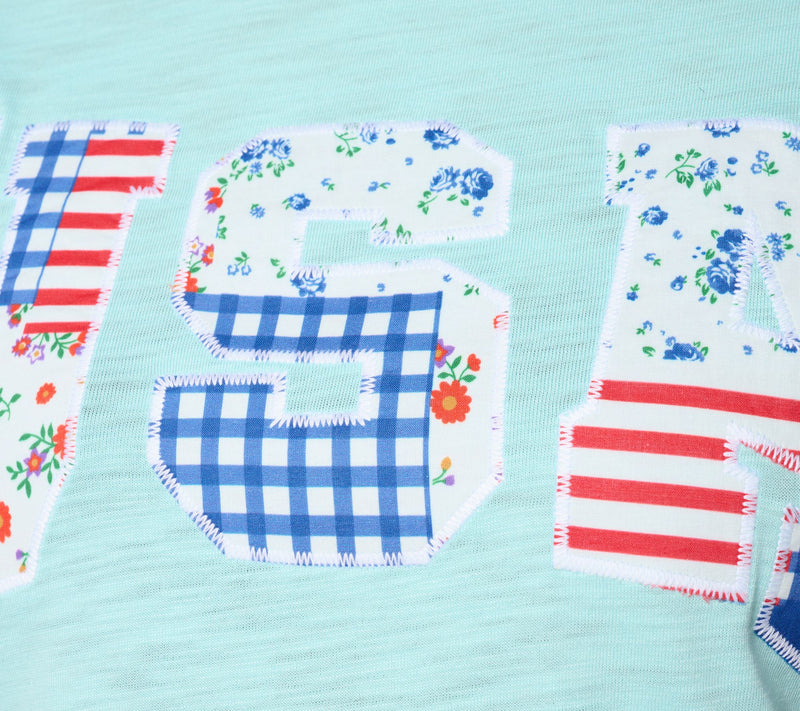 Liberty Belles by Kim Gravel Red, White and Bloom Vintage USA Tee — View 6