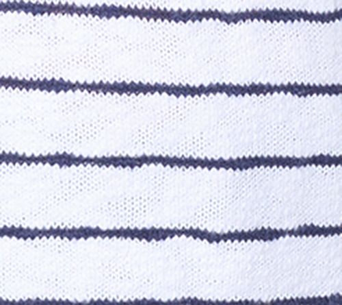 Belle Beach by Kim Gravel Petite Slub 100% Cotton Striped Sweater — View 6
