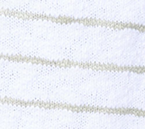 Belle Beach by Kim Gravel Petite Slub 100% Cotton Striped Sweater — View 4