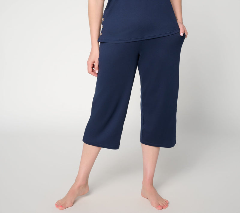 Cuddl Duds Flexwear Cropped Pant — View 3