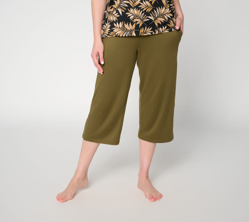 Cuddl Duds Flexwear Cropped Pant — View 5