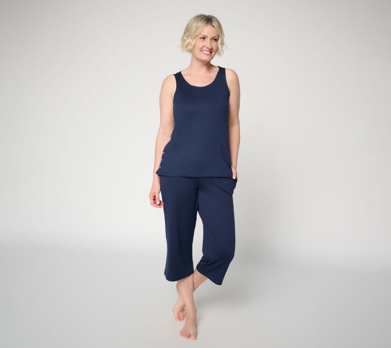 Cuddl Duds Flexwear Cropped Pant — View 8