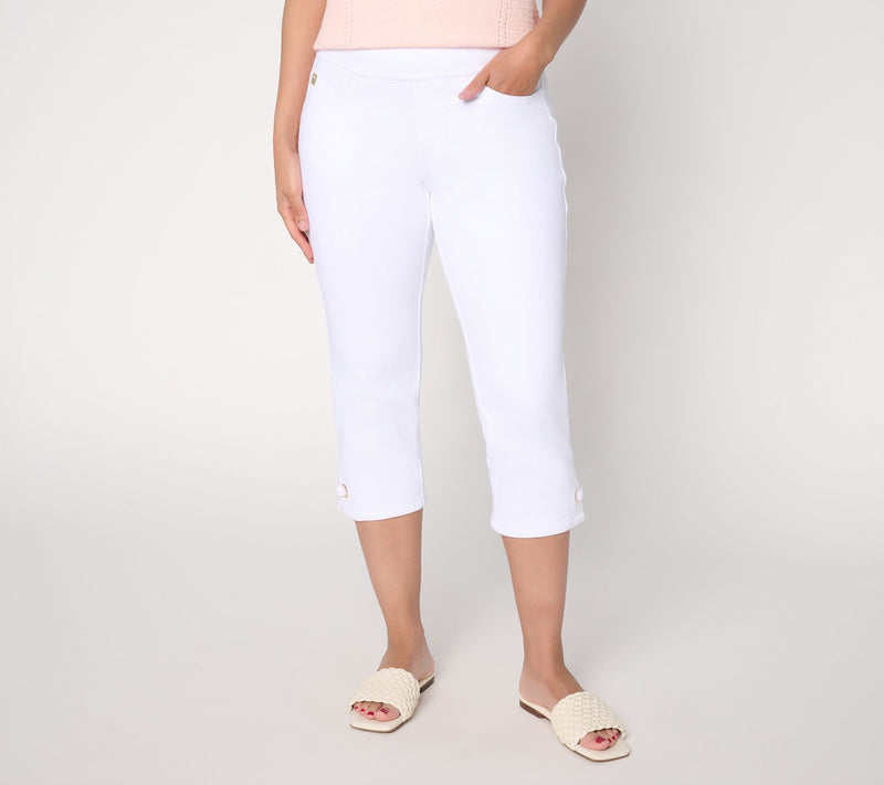 Belle by Kim Gravel Regular Flexibelle Gold Grommet Capri — View 11