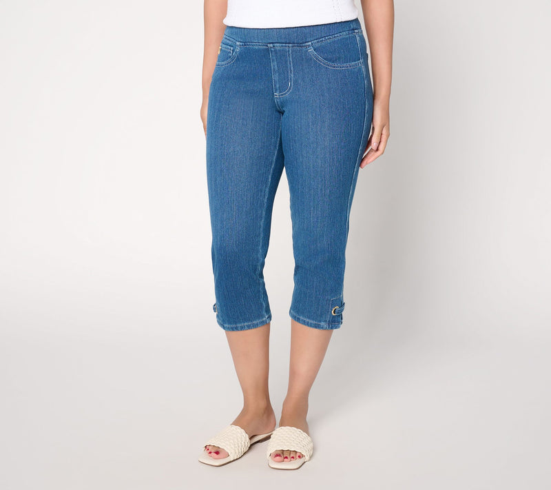 Belle by Kim Gravel Regular Flexibelle Gold Grommet Capri — View 7