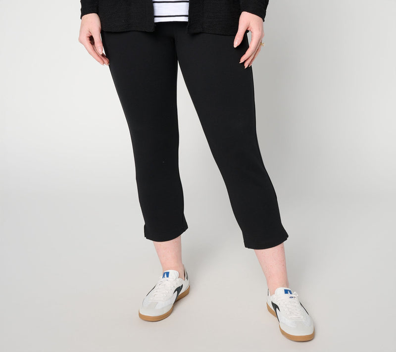 Belle by Kim Gravel Petite Ponte Coastal Cropped Pant — View 13