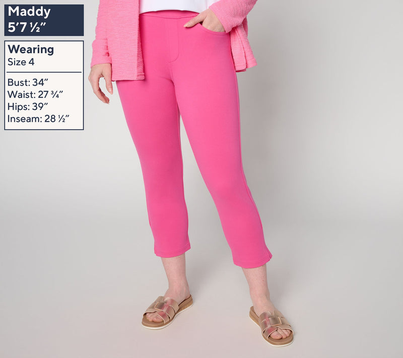 Belle by Kim Gravel Petite Ponte Coastal Cropped Pant — View 5