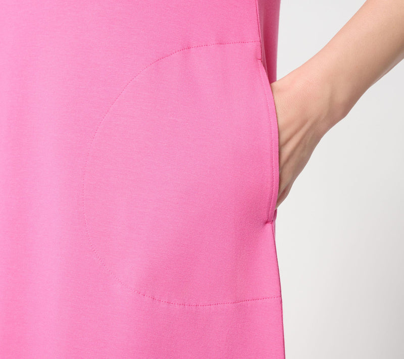 Denim & Co. Petite So Soft Jersey Short Sleeve Dress — View 13