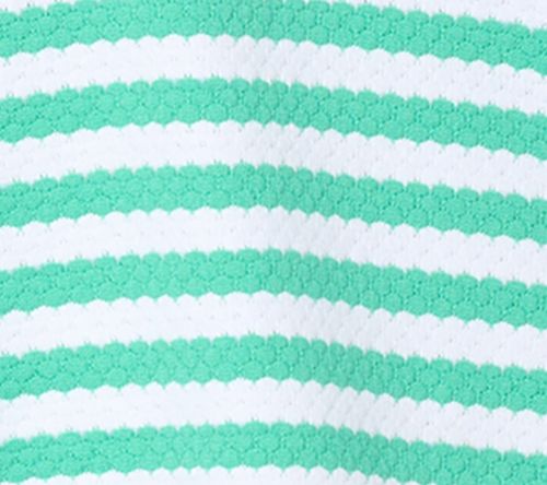 Belle Beach by Kim Gravel Nautical Knit Contrast Trim Striped Hoodie — View 11