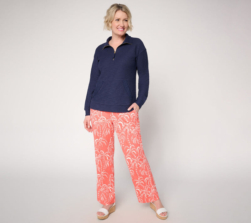 Belle Beach by Kim Gravel Petite Cabana Knit Bahama Breeze Pant — View 5