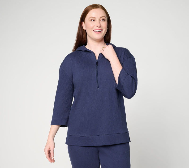 Belle by Kim Gravel Packabelle Ready to Resort Half Zip Hoodie — View 11