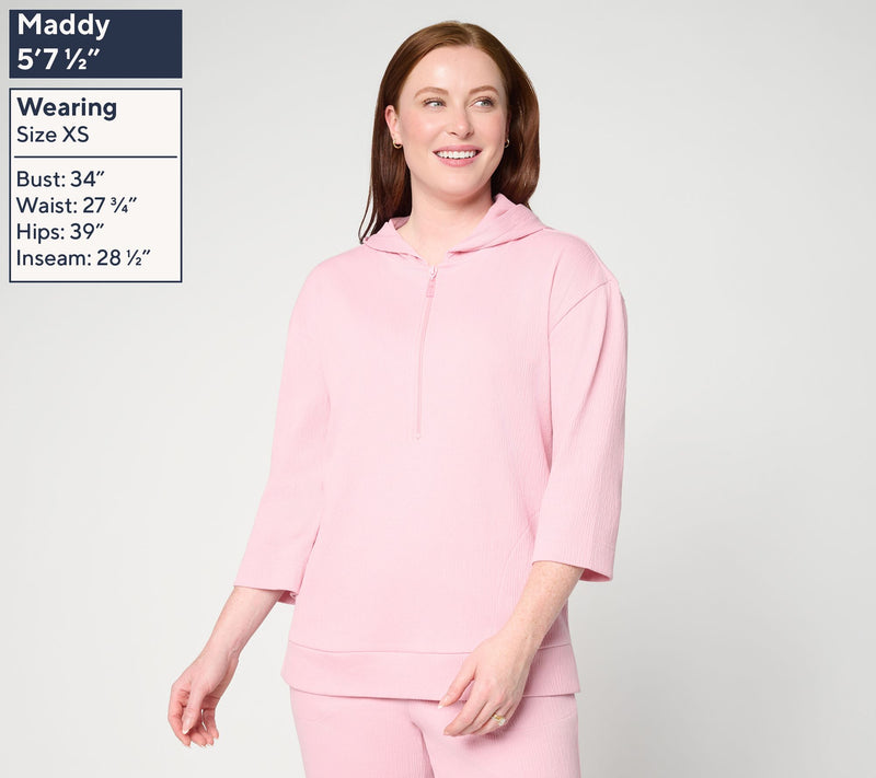 Belle by Kim Gravel Packabelle Ready to Resort Half Zip Hoodie — View 3