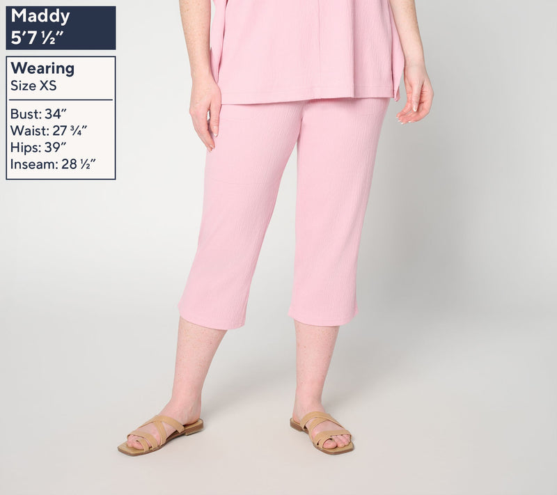 Belle by Kim Gravel Petite Packabelle Solid Capri — View 3