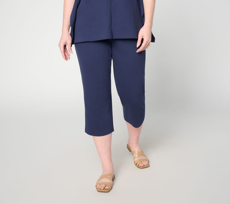 Belle by Kim Gravel Petite Packabelle Solid Capri — View 10