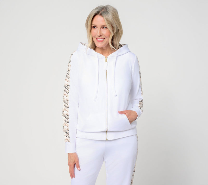 Belle Body by Kim Gravel French Terry Shell Bound Zip Hoodie — View 10