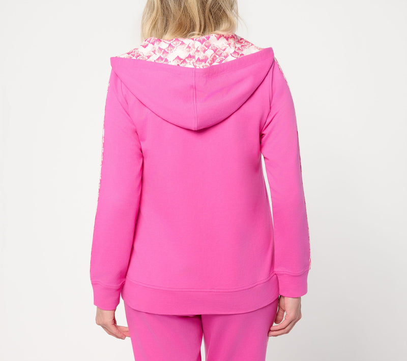 Belle Body by Kim Gravel French Terry Shell Bound Zip Hoodie — View 4