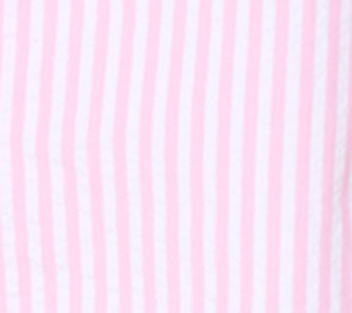 Joan Rivers Petite Seersucker Boyfriend Shirt w/ Button Side — View 2
