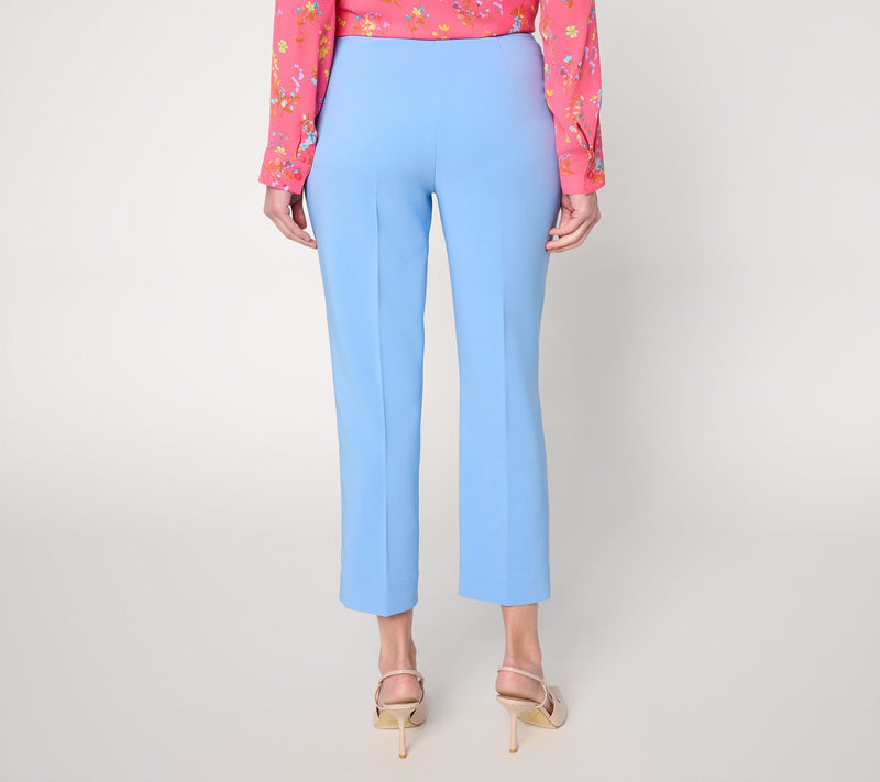 Joan Rivers Regular Bi-Stretch Twill Straight Leg Crop Pants — View 4