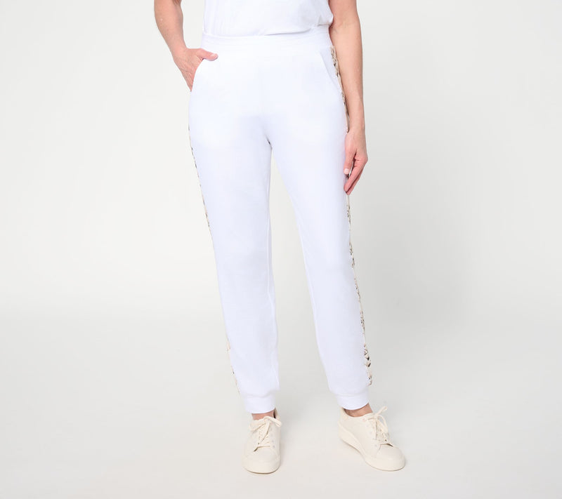 Belle Body by Kim Gravel Petite French Terry Jogger — View 10