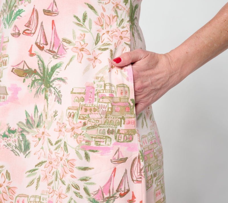 Belle by Kim Gravel Regular TripleLuxe Knit Amalfi Coast Maxi Dress — View 5