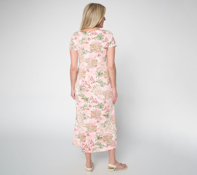 Belle by Kim Gravel Petite TripleLuxe Knit Amalfi Coast Maxi Dress — View 6