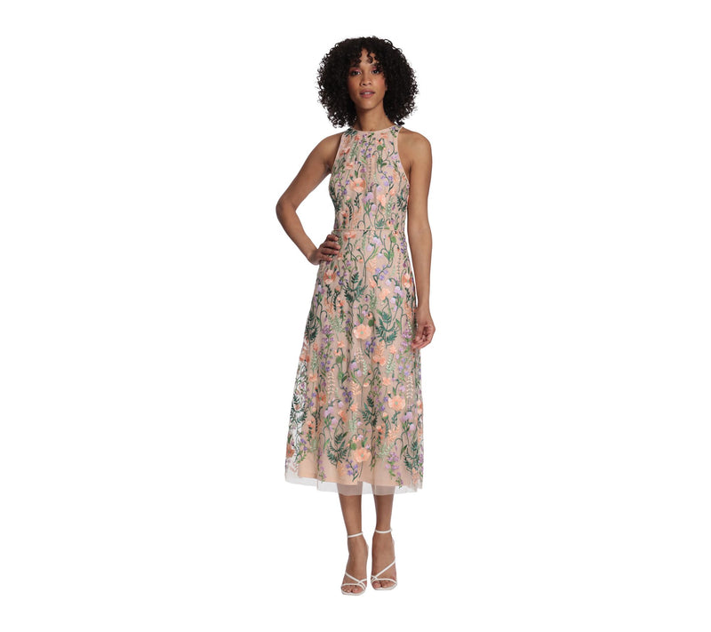 Maggy London Midi Dress With Halter Neck — View 8