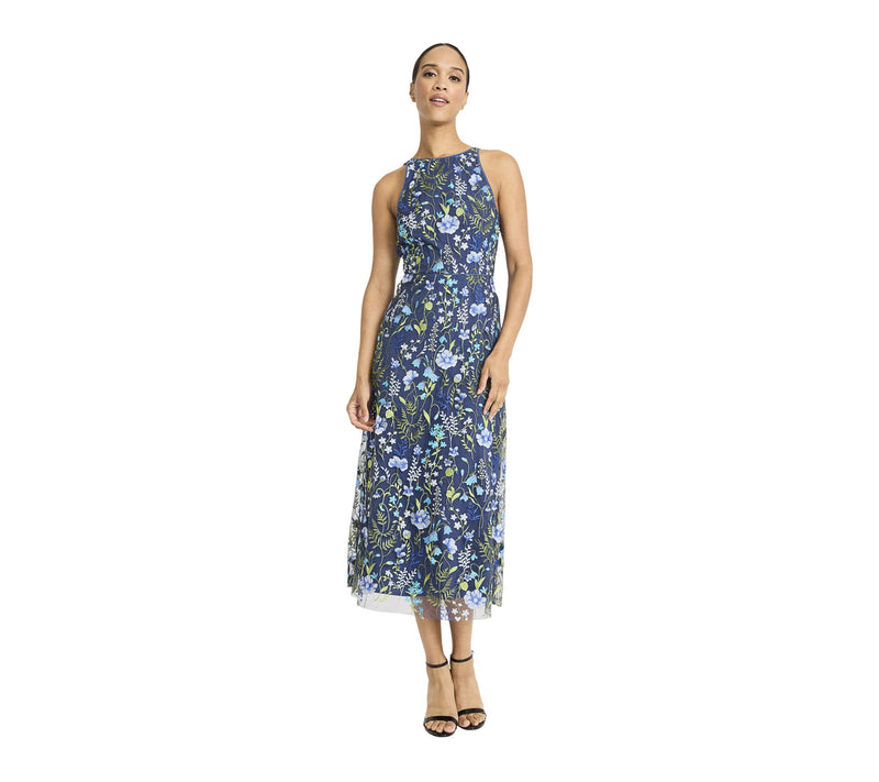 Maggy London Midi Dress With Halter Neck — View 9