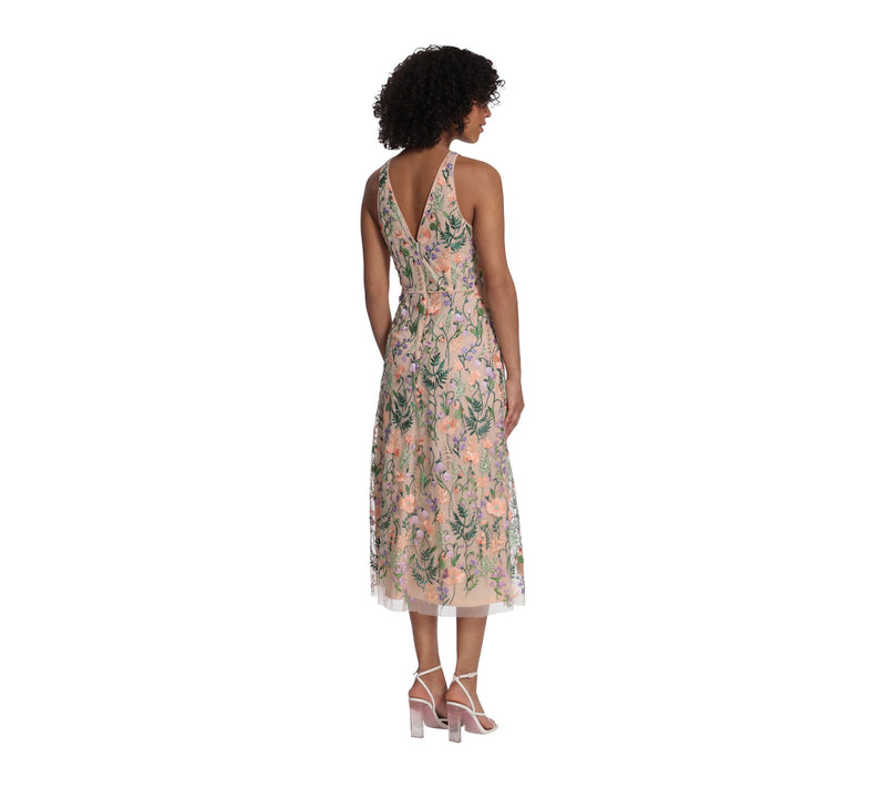 Maggy London Midi Dress With Halter Neck — View 3