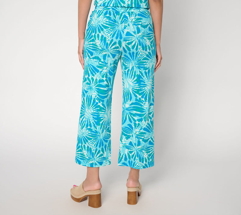 Belle Beach by Kim Gravel Petite Cabana Knit Sunburst Sands Crop Pant — View 3