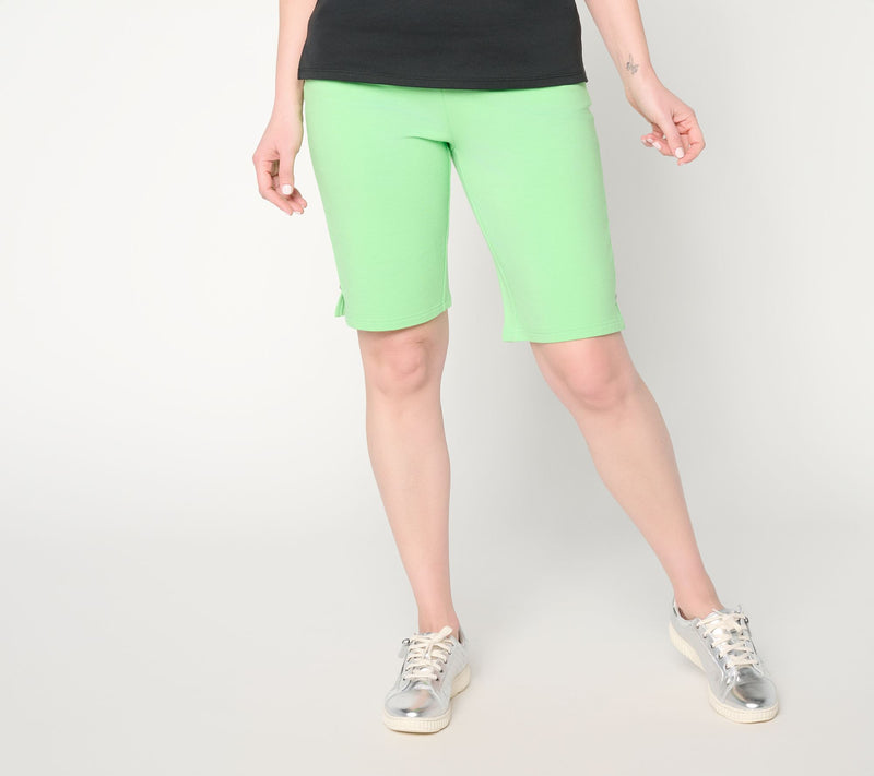 Quacker Factory 5 Pocket French Terry 11" Shorts — View 18