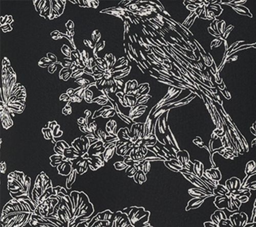 Belle by Kim Gravel Toile Smocked Trim Chiffon Blouse — View 2
